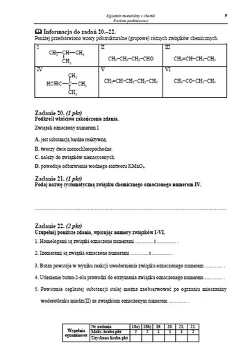 Matura 2013. Arkusz maturalny z chemii. Poziom podstawowy(fot.CKE)