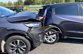 Kolizja na&nbsp;autostradzie A4 w&nbsp;Krapkowicach