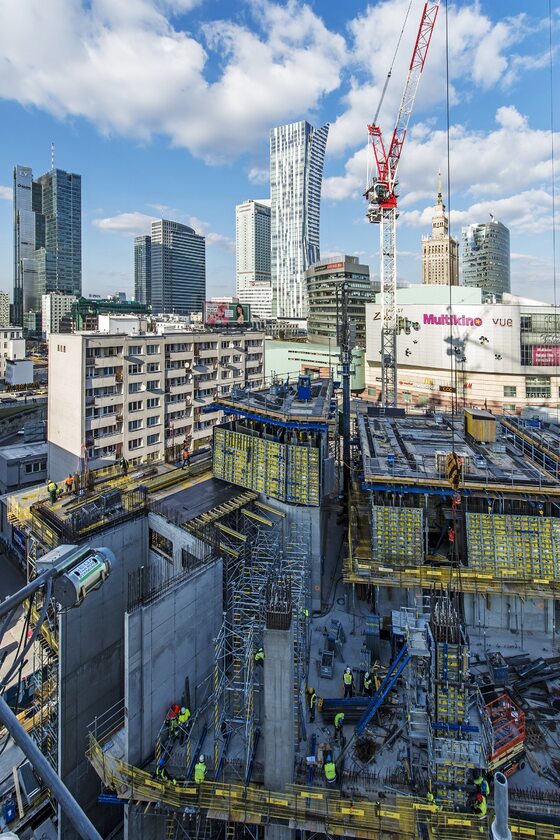 Postępy na budowie Varso Postępy na budowie Varso na koniec Q1 2019