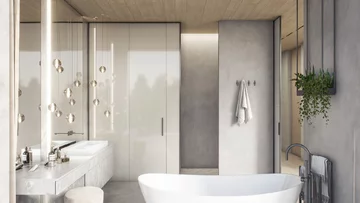 Dom inspirowany rzeką, proj. TISSU ARCHITECTURE 