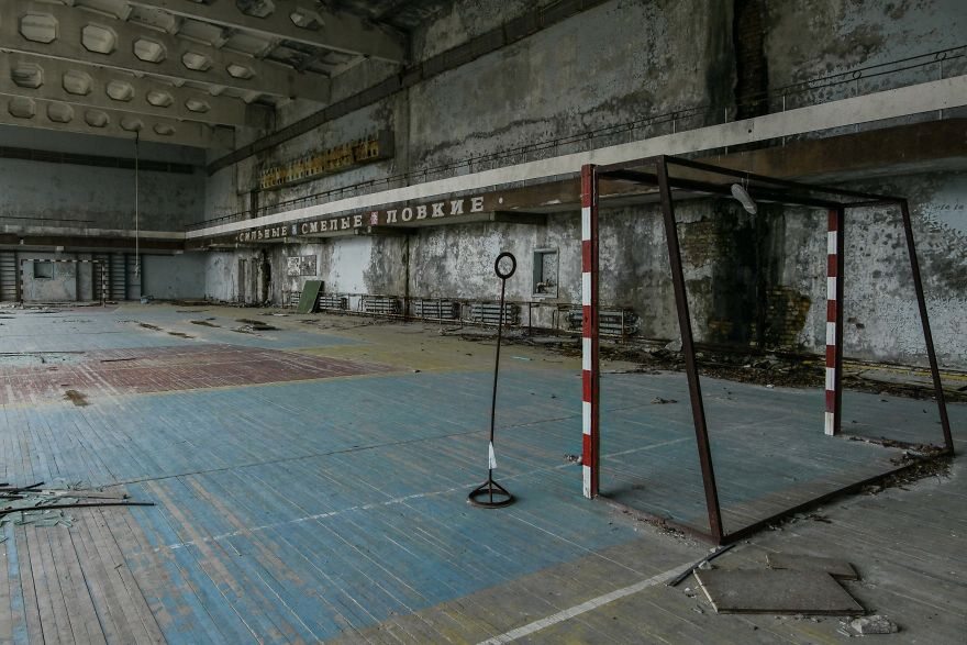 Jedno z opuszczonych miejsc w okolicach Czarnobyla 