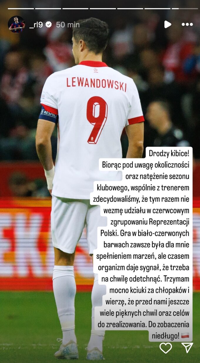 Wpis Roberta Lewandowskiego