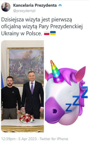 Wpis Kancelarii Prezydenta na&nbsp;Twitterze