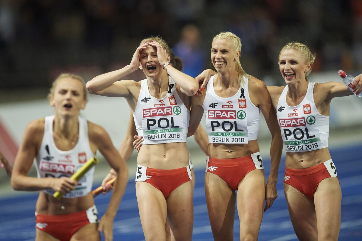 Polska sztafeta 4x400 metrów Polki zdobyły złoto w składzie: Małgorzata Hołub-Kowalik, Iga Baumgart-Witan, Patrycja Wyciszkiewicz i Justyna Święty-Ersetic.