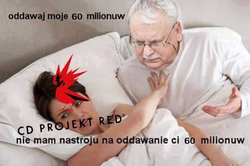 Mem z Andrzejem Sapkowskim i CD Projekt 