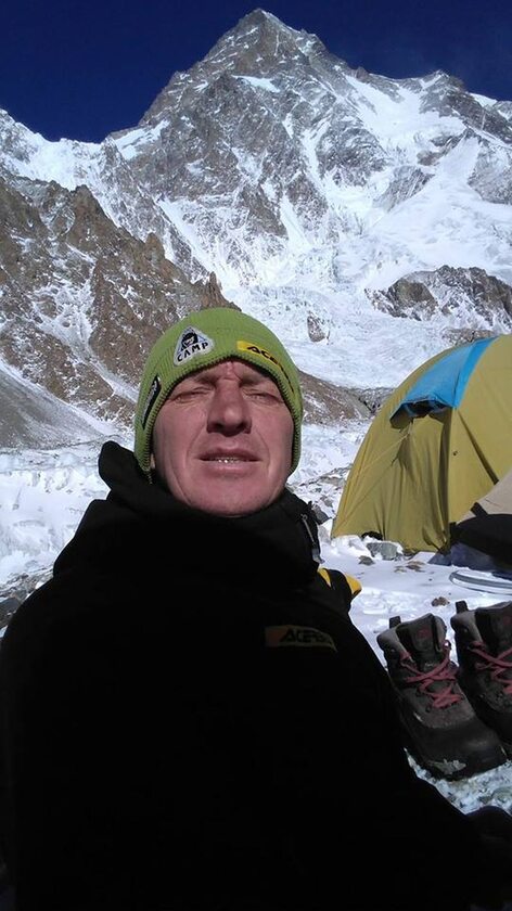 Denis Urubko podczas wyprawy na K2 