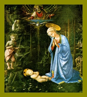 Fra Filippo Lippi &#8211; Adoracja Dzieciątka w lesie