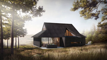Domek podcieniowy, projekt BXBstudio
