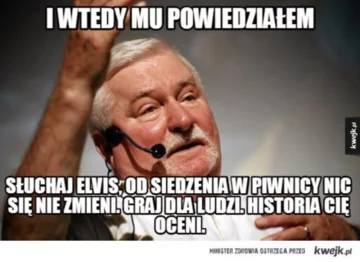 Mem z Lechem Wałęsą 