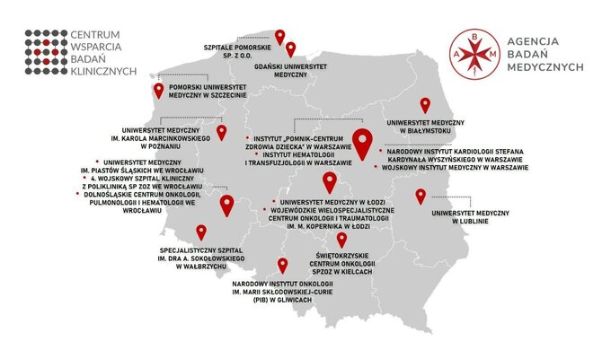 Ośrodki, których projekty zostały wyróżnione w konkursie