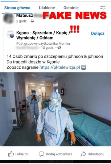 Policja publikuje fake newsa, kt&oacute;ry został wymyślony przez oszust&oacute;w