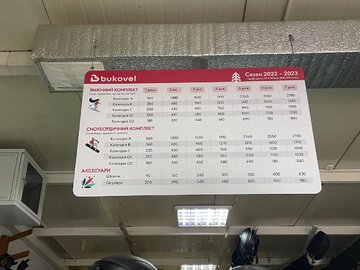 Cennik wypożyczenie sprzętu w&nbsp;Bukowelu
