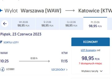 LOT promocja