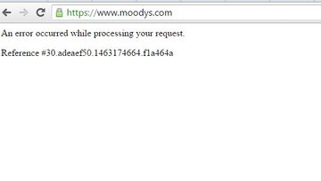 Błąd na&nbsp;stronie Moody's