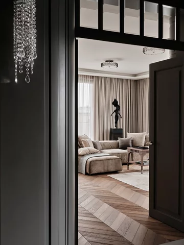 Luksusowy apartament w Warszawie, projekt Roland Stańczyk 