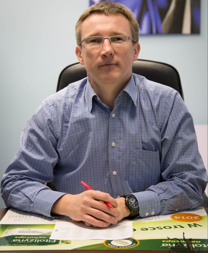Dr Wiesław Bal, kierownik Oddziału Chemioterapii Dziennej Narodowego Instytutu Onkologii Oddział w Gliwicach