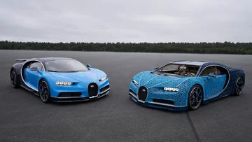 Bugatti Chiron zrobiony z klocków Lego 