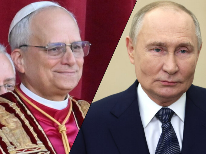 Papież Leon XIV, Władimir Putin