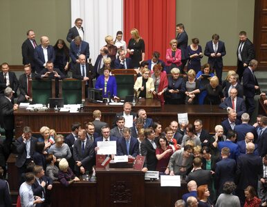 Miniatura: Dokument „Pucz” o wydarzeniach z Sejmu w...