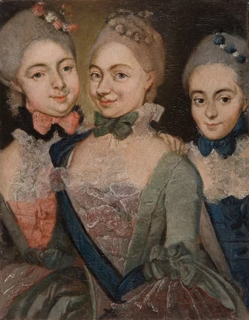 Malarz nieznany, Portret hrabianek Stolberg, ok. 1760 Muzeum Narodowe we Wrocławiu, Wiwat Muzeum, wystawa