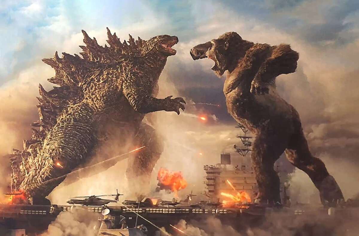 Kadr z filmu „Godzilla kontra Kong” 