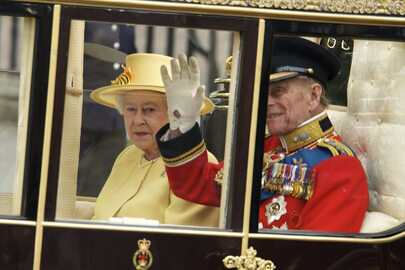 Miniatura: Książę Filip i królowa Elżbieta