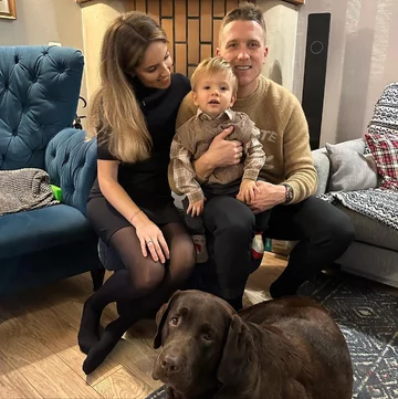 Laura Zielińska z rodziną 