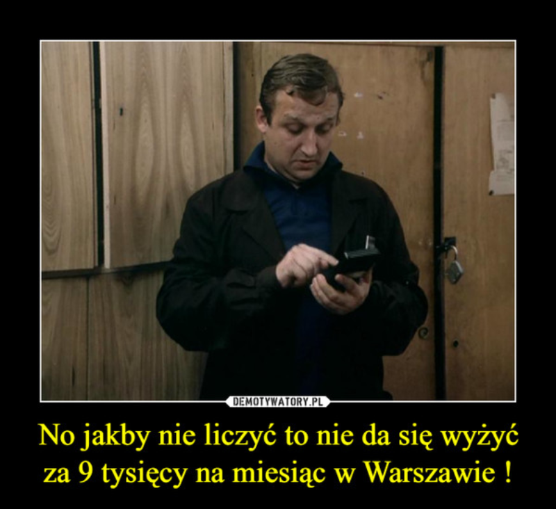 Jak utrzymać się za 9 tys. złotych w Warszawie? Internauci tworzą memy 