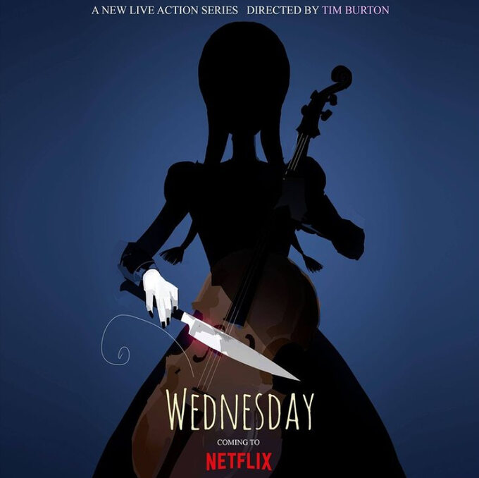 Plakat serialu „Wednesday”