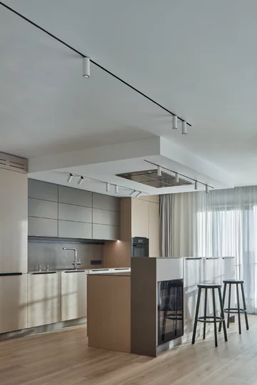 Minimalistyczny apartament z panoramicznym widokiem, projekt Barbora Léblová Linka, Barbora Léblová