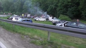 Kontrola policji na&nbsp;zjeździe tuner&oacute;w w&nbsp;Pieskowej Skale