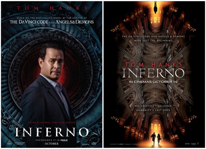 „Inferno” Rona Howarda – plakaty