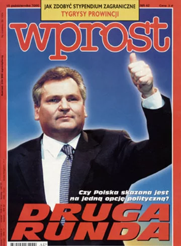 Okładka tygodnika Wprost nr 42/2000 (933)