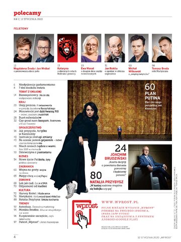 Spis treści Wprost 02/2020