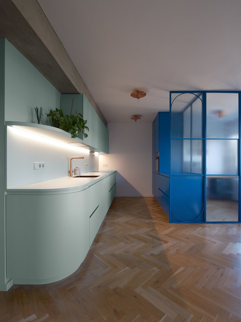 Mieszkanie w&nbsp;bloku z&nbsp;lat 50., projekt B&sup2; Architecture