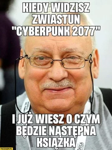 Mem zainspirowany grą Cyberpunk 2077 