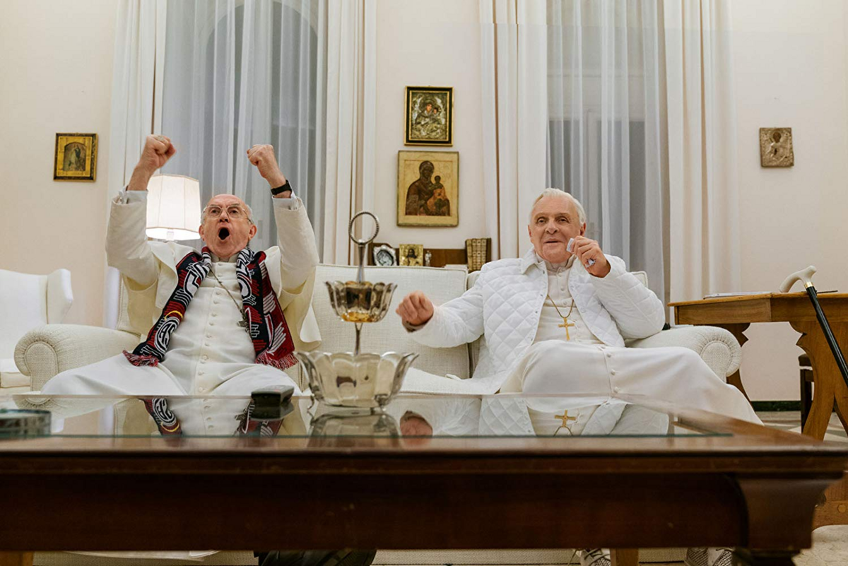 Kadr z filmu „Dwóch papieży” 