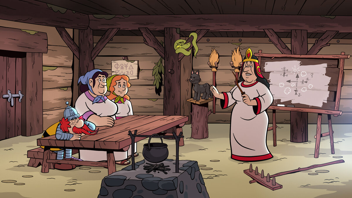 Kadr z 2. części serialu animowanego „Kajko i Kokosz” 
