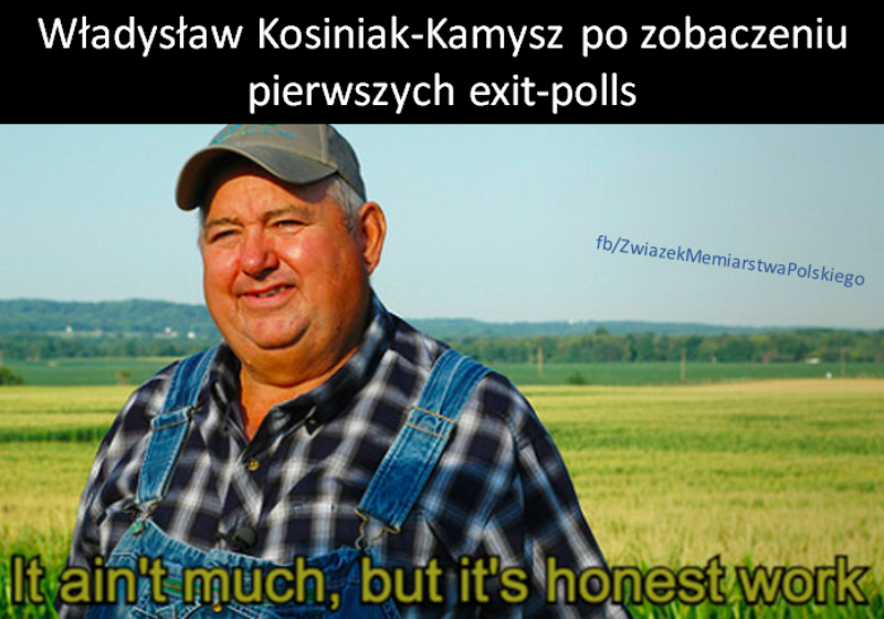 Mem po ogłoszeniu wyników I tury wyborów prezydenckich 