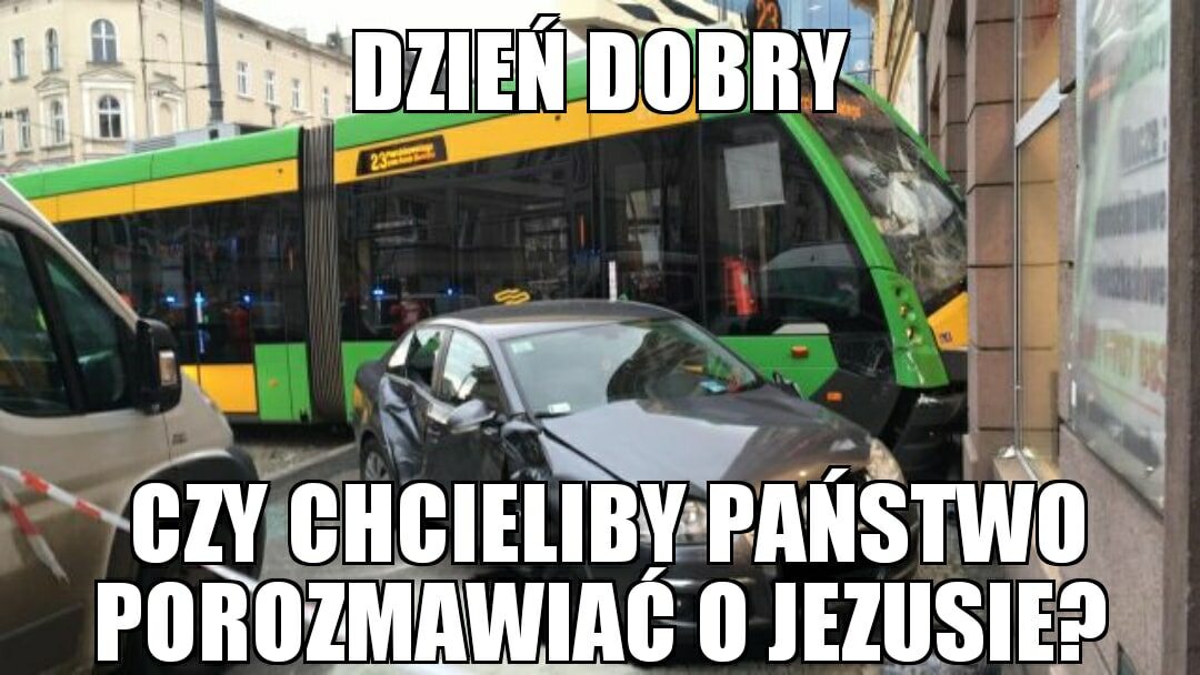 Mem z poznańskim tramwajem 