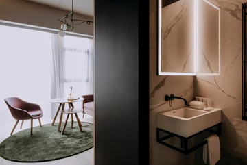 Wnętrza hotelu Nobu w Warszawie 