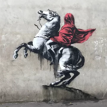 Jedna z prac Banksy'ego 