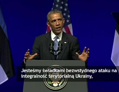 Miniatura: Obama: Agresji na Ukrainie dokonała Rosja...