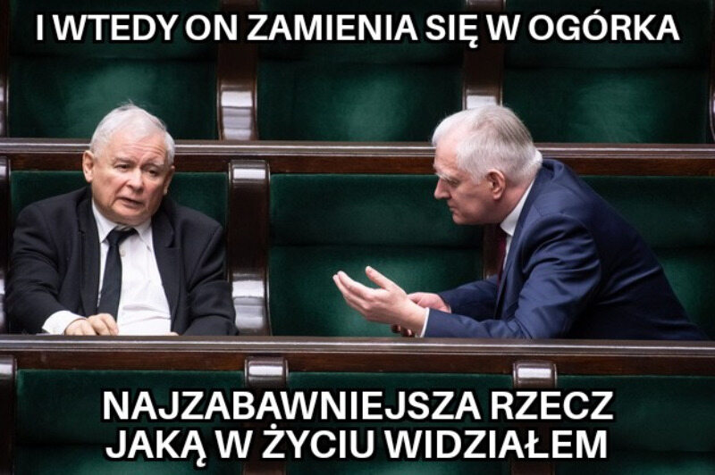 Mem po dymisji Jarosława Gowina 