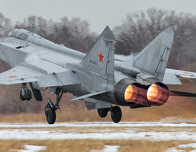 Miniatura: Rosyjski myśliwiec stanął w płomieniach i...