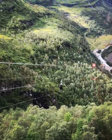 Kolejka tyrolska z Vatnahalsen do Kårdalen 