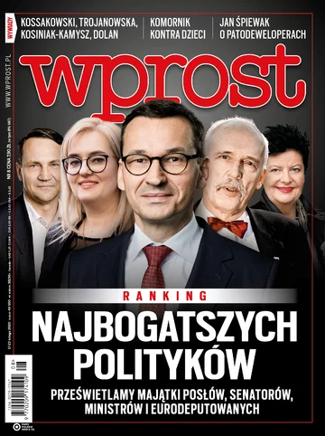 Okładka tygodnika Wprost nr 8/2020 (1924)