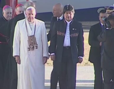 Miniatura: Franciszek przybył do Boliwii. Spotkał się...