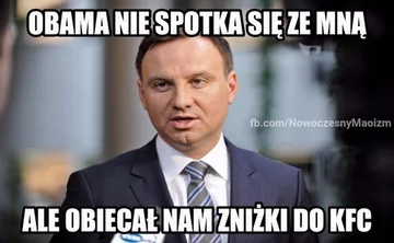 Memy po wizycie prezydenta w KFC 