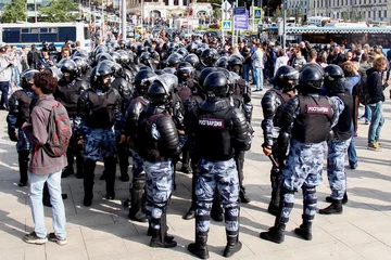 Zatrzymania podczas protestu w Moskwie 